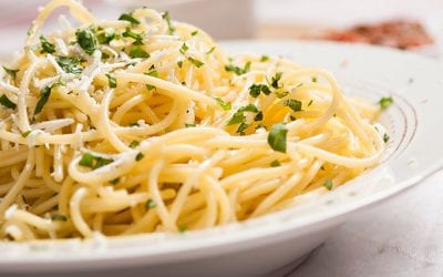 Spaghetti with Extra Virgin Olive Oil